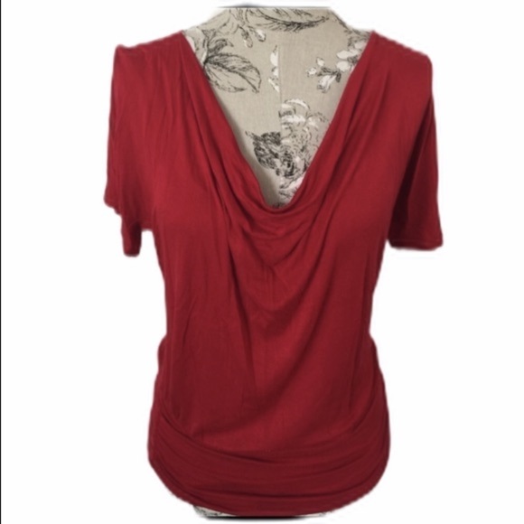 *G•U•S•B Red Slouch Top S - Picture 1 of 5